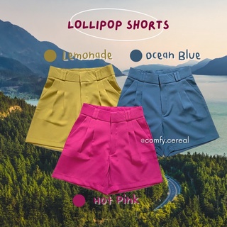 Lollipop shorts กางเกงขาสั้น ผ้าเคนนี่ ดีเทล2หู