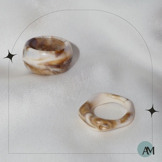 แหวน เซ็ท 2 วง Saturn💍 |  แหวนแฟชั่น มินิมอล แหวนอะคริลิค แหวนสไตล์เกาหลี แหวนราคาถูก แหวนไปคาเฟ่ แหวนเสริมดวง