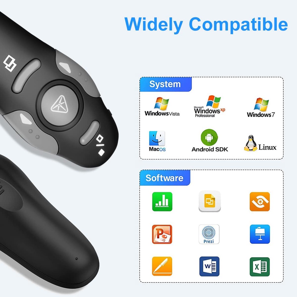 พ้อยเตอร์ เป่า Presenter Presentation Mouse Laser Pointer รีโมทพ้อยเตอร ...