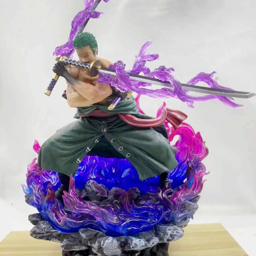 ANIME ONE PIECE Wano Country Roronoa Zoro PVC Action Figure Statue Toy Gift EUR 21,13 - FR