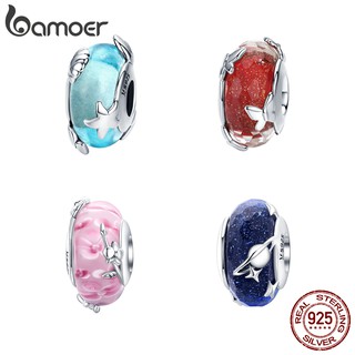 Bamoer 925 Sterling Silver ลูกปัดแก้วเงิน