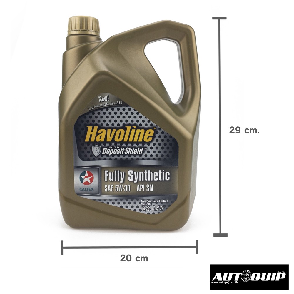 caltex-น้ำมันเครื่อง-havoline-fully-synthetic-5w-30-4-ลิตร-สำหรับเครื่องยนต์เบนซิล-และ-ดีเซล