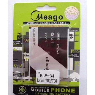 Meago แบตเตอรี่ มอก.Ais Lava700/708 (BLV-34) 3.7V 1700 mAh  **สินค้ามอก. มีประกัน**