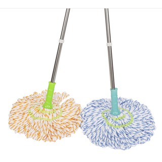 Magic Mop ไม้ม็อบถูพื้นแบบบิดล็อค ไม้ถูพื้น ไมโครไฟเบอร์ -คละสี