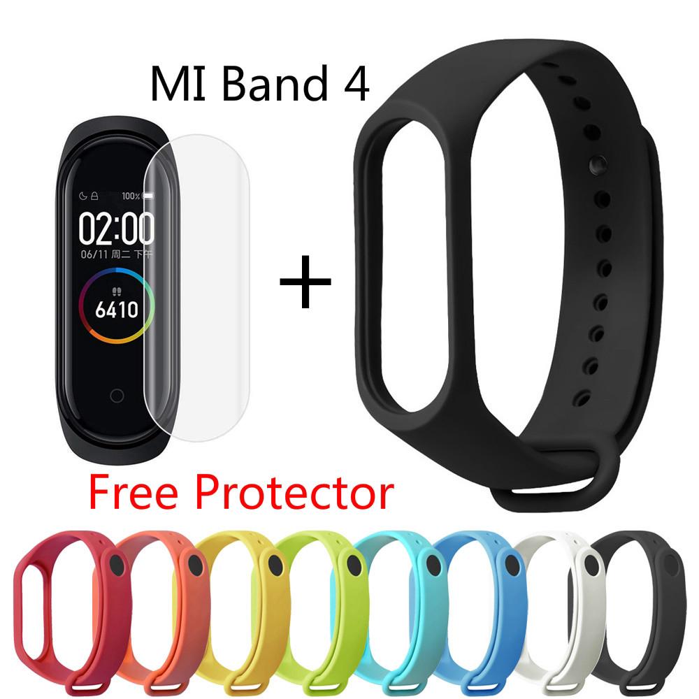 ภาพหน้าปกสินค้าสายรัดข้อมือซิลิโคนสำหรับ Xiaomi Miband Mi Band 4 ที่เกี่ยวข้อง