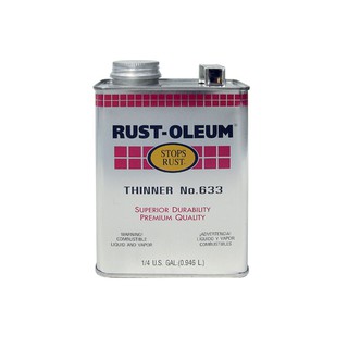 ทินเนอร์ RUST-OLEUM #633 1/4GL น้ำยาและตัวทำละลาย น้ำยาเฉพาะทาง วัสดุก่อสร้าง RUST-OLEUM 1/4GL #633 THINNER