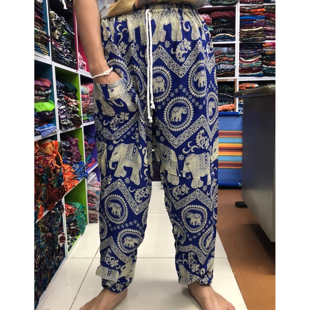 Elephant Pants/Harem pants/ Thai pants/Harem Pants for Women and Menใส่