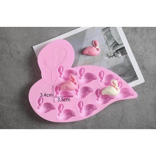 Flamingo Silicone Mold พิมพ์ซิลิโคน ทำขนม โมล์สบู่ ลายฟามิงโก้