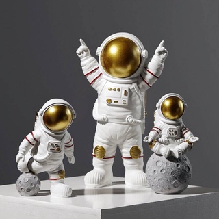 รูปปั้น  Spaceman ประติมกรรมของเล่นเพื่อศึกษาเดส์กท็อปตกแต่งบ้านนักบินอวกาศ