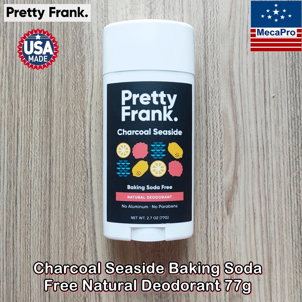 Pretty Frank® Charcoal Seaside Baking Soda Free Natural Deodorant 77g