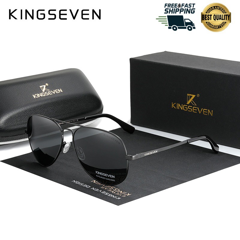 รูปภาพสินค้าแรกของสินค้าคลัง กทม KINGSEVEN รุ่น N7735 แว่นกันแดด แว่นตากันแดด แว่นตากรองแสง แว่นตา Polarized แว่นกันแดดโพลาไรซ์