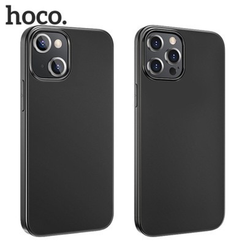 hoco-เคสโทรศัพท์ซิลิโคนสีดำเคสโทรศัพท์กันกระแทกสำหรับ-iphone-13-13pro-13promax