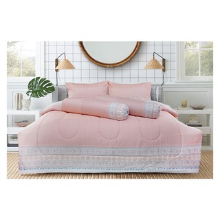 ชุดเครื่องนอน ชุดผ้าปูที่นอน 5 ฟุต HOME LIVING STYLE TANICAL เครื่องนอน ห้องนอนและเครื่องนอน BEDDING SET HOME LIVING STY