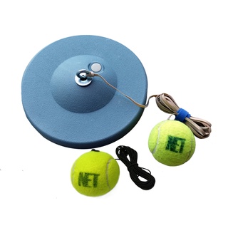 สินค้า NET Tennis Trainer ชุดฝึกตีเทนนิส  ฐานพลาสติก 1 ฐาน ลูกเเทนนิสและเชือก 2 ชุด