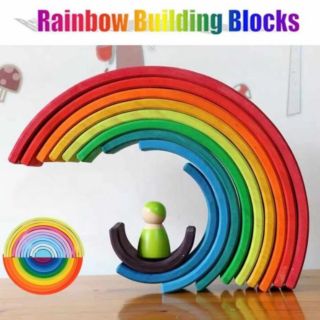 BPNP มอนเตสซอรี่ Montessori - บล็อกไม้สายรุ้ง🌈 Rainbow block