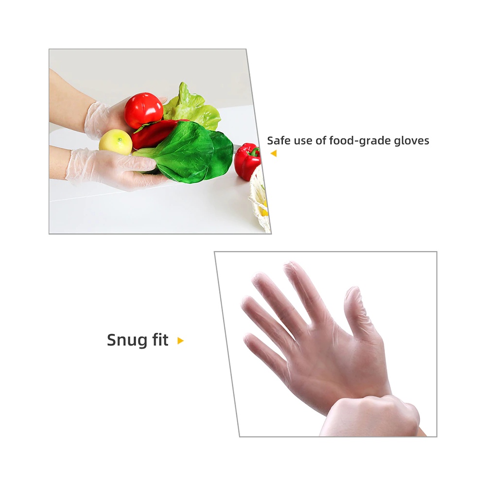 ถุงมือยางไวนิล-ถุงมือยางแบบใสไวนิล-ถุงมือยางกันสารเคมี-ถุงมือไวนิลทำอาหาร-ถุงมือไวนิลใส-ถุงมือยางไม่มีแป้ง