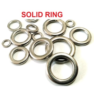 (ส่งเร็ว)โซลิด ริง (Solid Ring) สแตนเลสอย่างดี แข็งแรง ทน ไม่เป็นสนิม 1 ซองมี20 ลูก น้าเบิ้มจัดให้