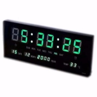 ภาพหน้าปกสินค้านาฬิกาติดผนัง นาฬิกาดิจิตอลLED Number Clock แขวนผนัง รุ่น3615 ขนาด36X15X3CM (ตัวเลขสีเขียว) ที่เกี่ยวข้อง