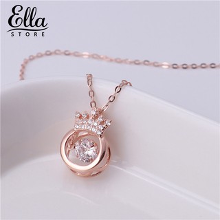 เครื่องประดับหรูหราสร้อยคอโซ่จี้มงกุฎเจ้าหญิง cubic zirconia