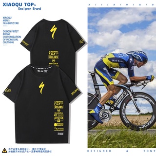 เสื้อยืดโอเวอร์ไซส์Lightning DEMO8 เสื้อยืดจักรยานเสือภูเขา ENDURO ดาวน์ฮิลล์ผู้ชายและผู้หญิงผู้ที่ชื่นชอบการปั่นจักรยาน