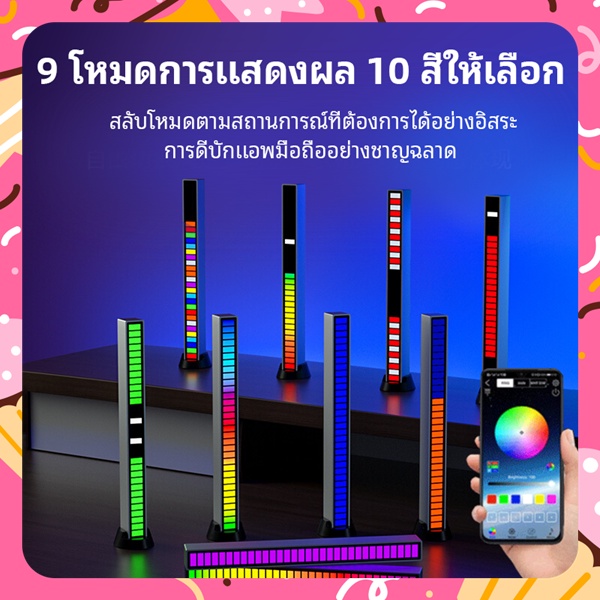 ร้านขายของเล่นพีพี-ไฟสร้างบรรยากาศสีสันrgb-จังหวะเพลง-แถบไฟ-รับเซนเซอร์ด้วยเสียง