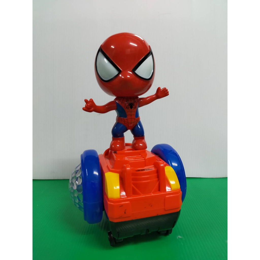 รถของเล่น-spider-man-มีไฟ-มีเสียงดนตรีหมุนได้360องศา