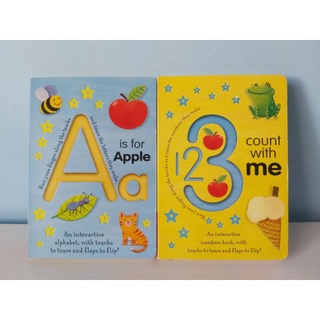 A is for Apple / 123 count with me หนังสือสอนคำศัพท์แนวมอนเตสซอรี่