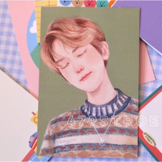 Postcard Happy BBH 🍰 : โปสการ์ดแบคฮยอน | ขนาด A6 พิมพ์ 2 ด้าน