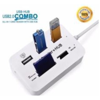 7 in 1 usb 2.0 hub with card reader combo Multi
