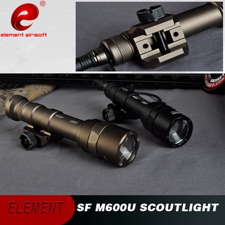 พร้อมส่ง ไฟฉาย M600U SCOUT LIGHT รุ่นแผ่นดันเดี่ยว (พร้อมโลโก้ SF) 600 ลูเมนส์