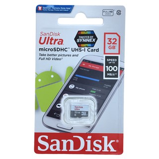 ภาพหน้าปกสินค้า🔥SanDisk🔥32GB MicroSDHC UHS-I Card Ultra Class10 Speed 100MB/s** เมมโมรี่การ์ดแท้ ที่เกี่ยวข้อง