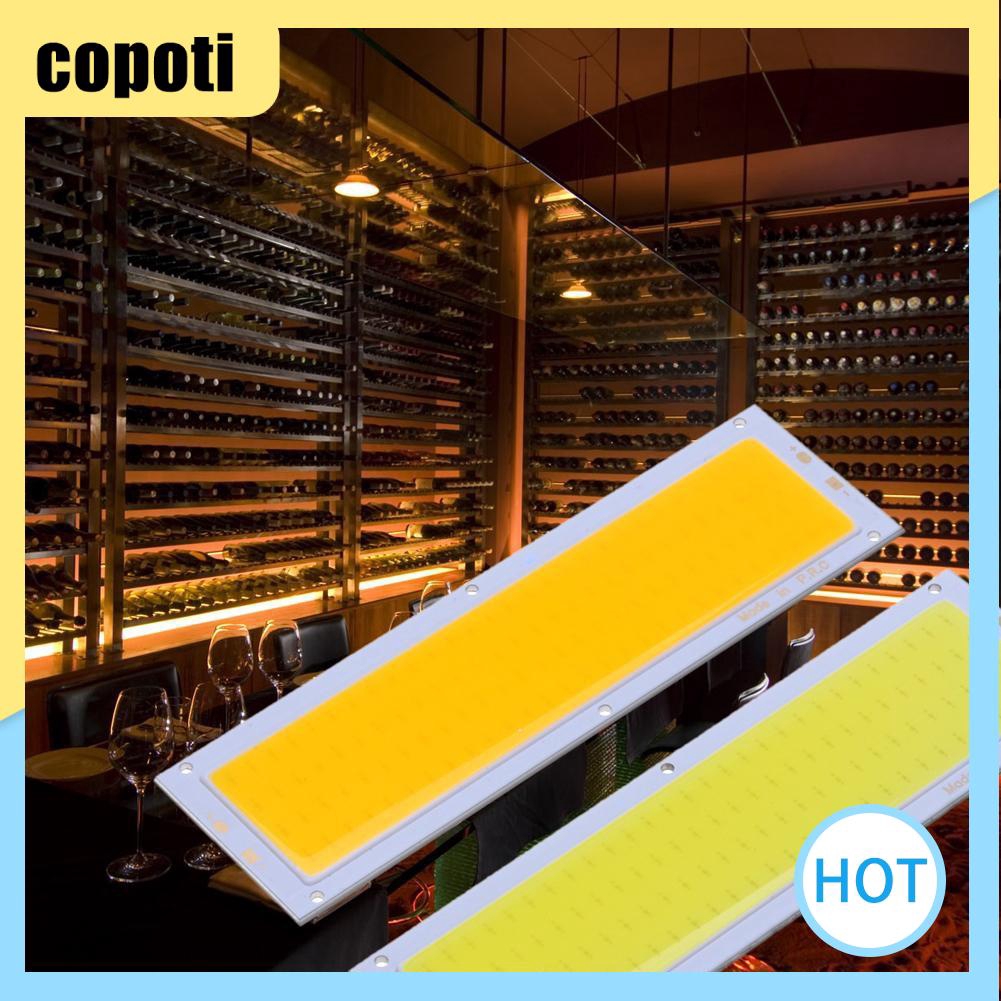 รูปภาพสินค้าแรกของcopoti 12V 10W COB Panel Light LED Strip Light Lamp Bulb 120X36mm Warm White/White