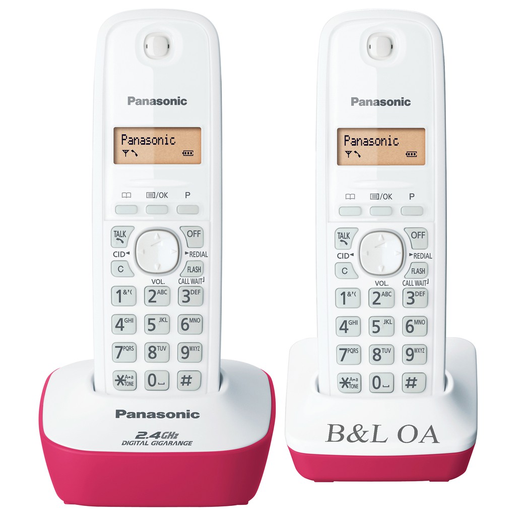 ภาพหน้าปกสินค้าPanasonic Cordless Phone 2.4 GHz Caller ID โทรศัพท์ไร้สาย KX-TG3412BX (1 ชุดมี 2 เครื่อง)