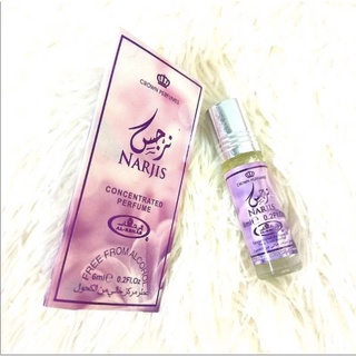 น้ำหอม Narjis by Al Rehab Attar​ Roll​ On​ 6ml​ กลิ่นดอกไม้อ่อน ๆ ที่มีไวท์มัสค์กลิ่นผลไม้และดอกไม้🥰