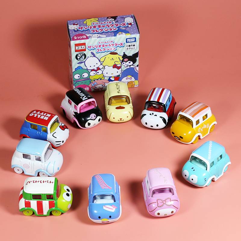 ของเล่นเด็กtomica-takara-tomy-โมเดล-sanrio-hello-kitty-รถเหล็ก-โมเดลรถยนต์ของเล่นสําหรับเด็ก