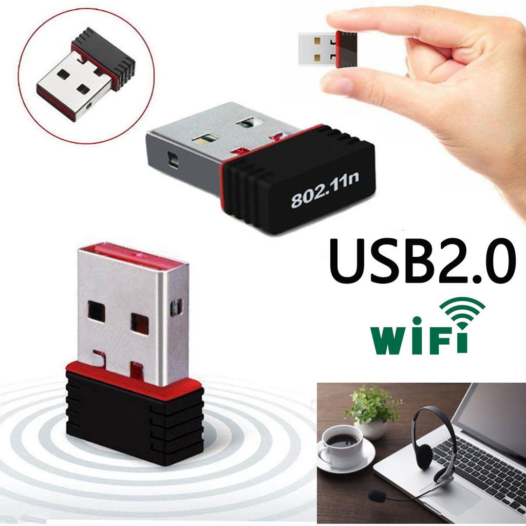 ภาพสินค้าUSB 2.0 Wireless Wifi Adapter 802.11N 300Mbps จากร้าน newpower1 บน Shopee ภาพที่ 1