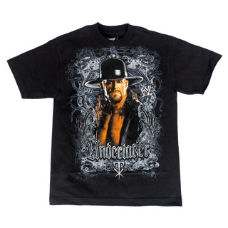 เสื้อยืดผ้าฝ้ายพิมพ์ลาย WWE The undertaker สำหรับผู้ชาย