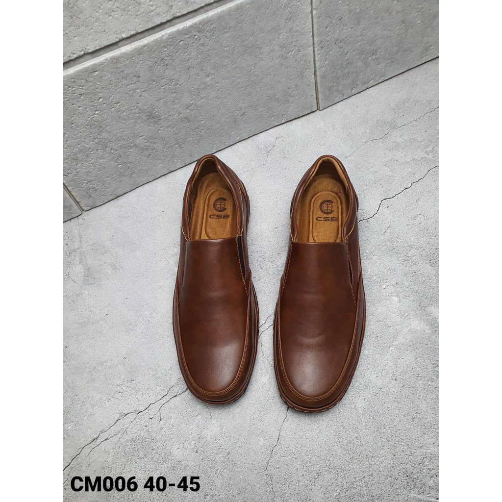 cm006รองเท้าหนังลำลองผู้ชายมี2สีไซส์40-45