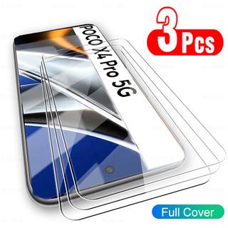 3 PCS Tempered Glass For Xiaomi Poco X4 Pro 5G Screen Protector Full Cover Lens Film For Xiaomi Poco X4Pro5G Glass