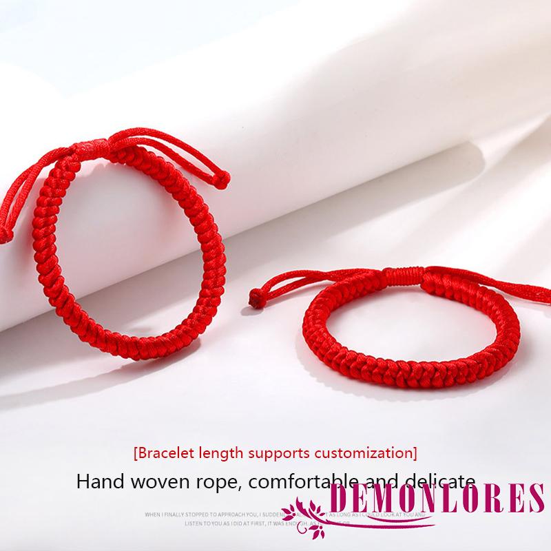 demonlores-สร้อยข้อมือเชือกทอ-สีแดง-ปรับขนาดได้-สไตล์ทิเบต-นําโชค-สําหรับผู้ชาย-ผู้หญิง