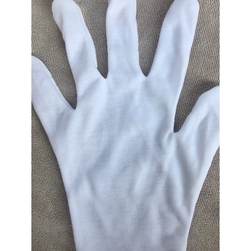 ถุงมือผ้าสีขาว-78บ-12คู่-ถุงมือทีซีปล่อยข้อ-ถุงมือ-รปภ-ถุงมือจราจร-ถุงมือสวนสนาม