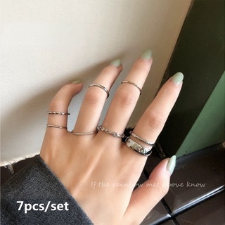 สินค้า แหวนนิ้วมือ แฟชั่นสําหรับผู้หญิง 7 ชิ้น / ชุด（A10-03-7）
