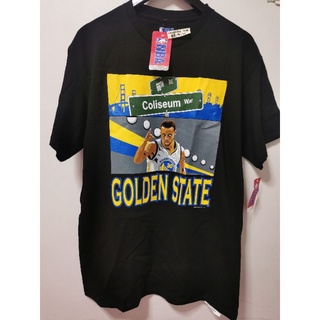 ผ้าฝ้าย 100%COTTONเสื้อยืด เสื้อบาส nba stephen curry golden state warriors s-5xl