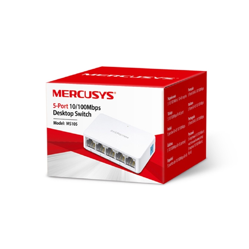 mercusys-ms105-5-port-10-100-mini-desktop-unmanaged-switch-สวิตซ์-ของแท้-ประกันศูนย์-1ปี