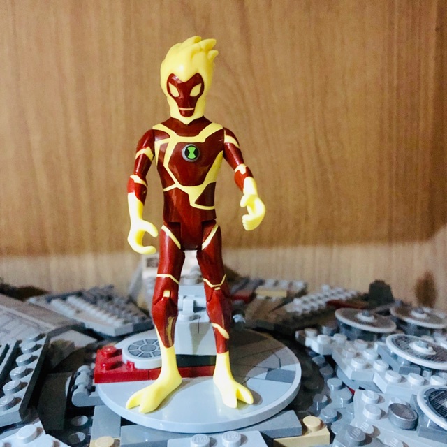 ben-10-alien-force-alan-as-heatblast-action-figure-loose-เบนเทน