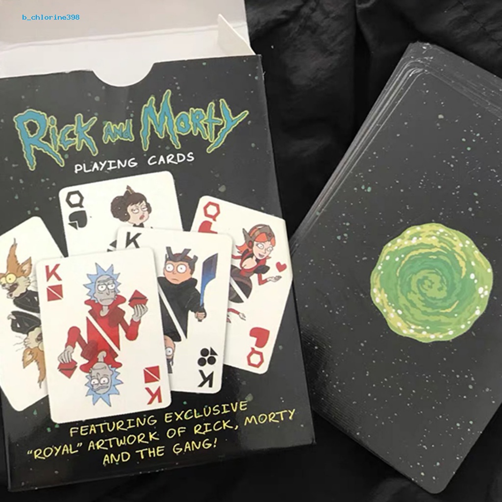 ภาพหน้าปกสินค้าPlaying Cards Set Rick and Morty Playing Cards Set Deluxe