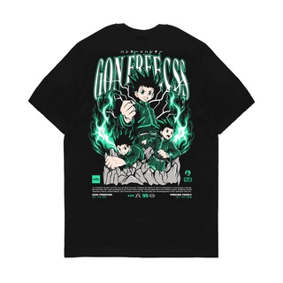 เสื้อยืดผู้ชาย เสื้อยืด พิมพ์ลายอนิเมะ Hunter X Hunter GON FREECSS Kizaru สําหรับผู้ชาย S-5XL