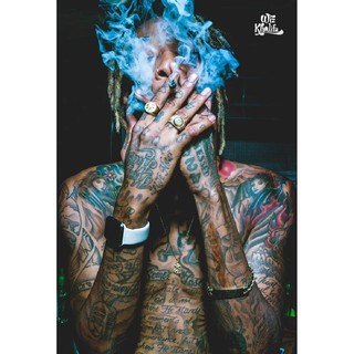 โปสเตอร์ Wiz Khalifa วิซ คาลิฟา โปสเตอร์วงดนตรี ภาพวงดนตรี โปสเตอร์ติดผนัง โปสเตอร์สวยๆ poster ส่งEMSด่วนให้เลยครับ