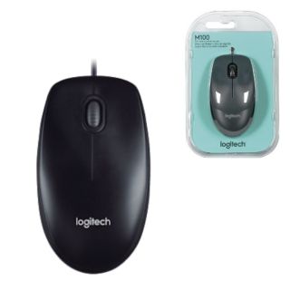 Mouse Usb เมาส์มีสาย Logitech M100r ของแท้ 100%