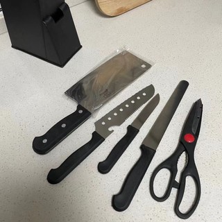 📌สินค้ามาใหม่วันนี้📌📍5 Piece knife block set ชุดมีดครัวพร้อมที่เสียบมีดครบชุด📍